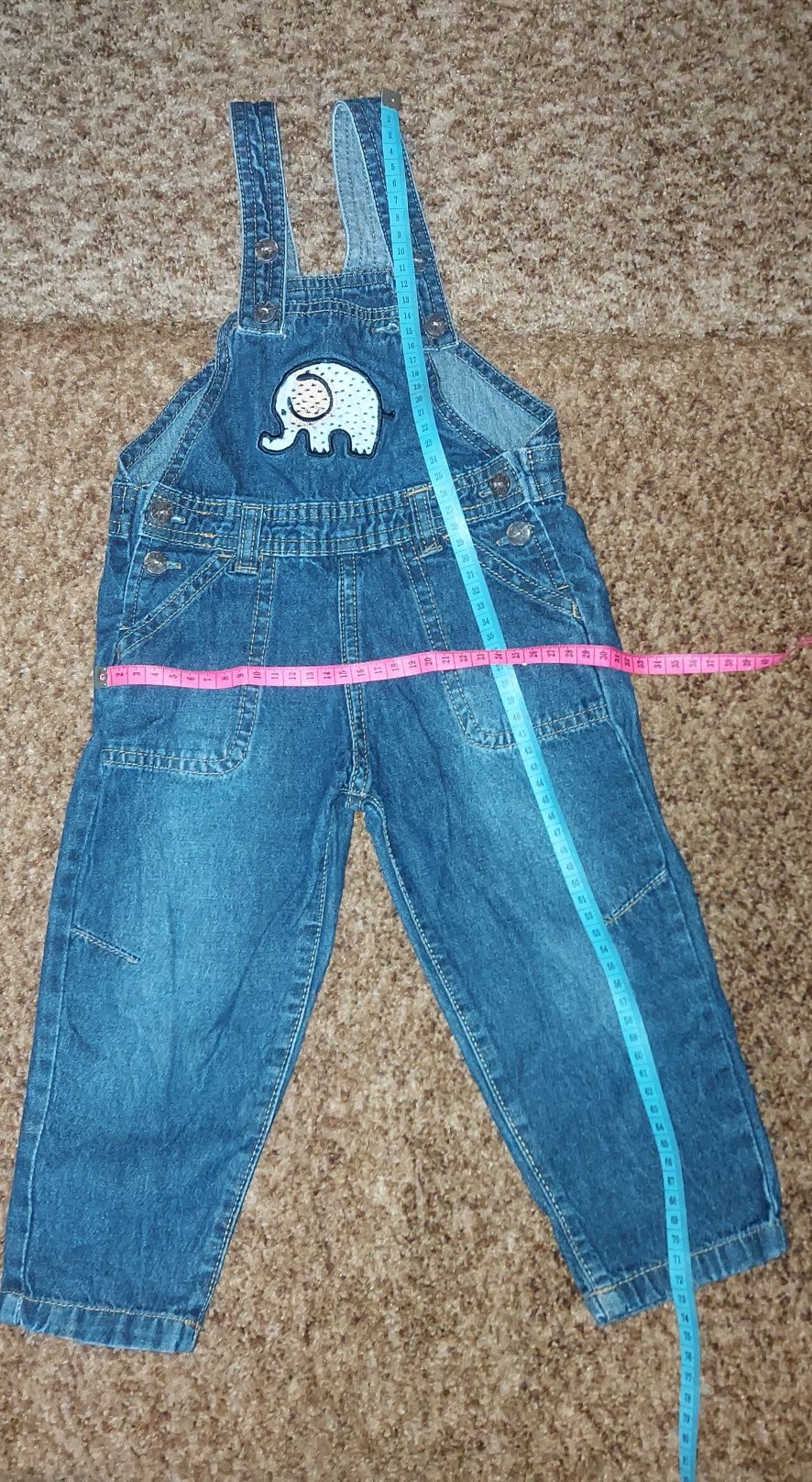 Комбинезон джинсовый детский,  86 размер