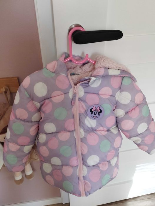 Kurtka zimowa dla dziewczynki Myszka Minnie rozmiar 98