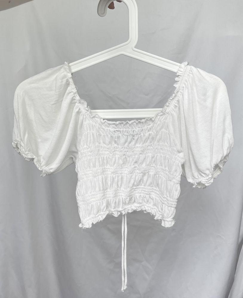 Marszczony crop top Urban Outfitters s