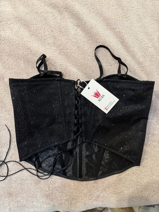 Вечірній блискучий корсет