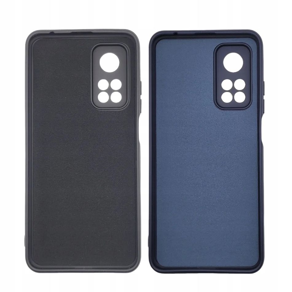 2x Etui Soft Touch do Xiaomi Mi 10T/10T Pro Czarny i Granatowy