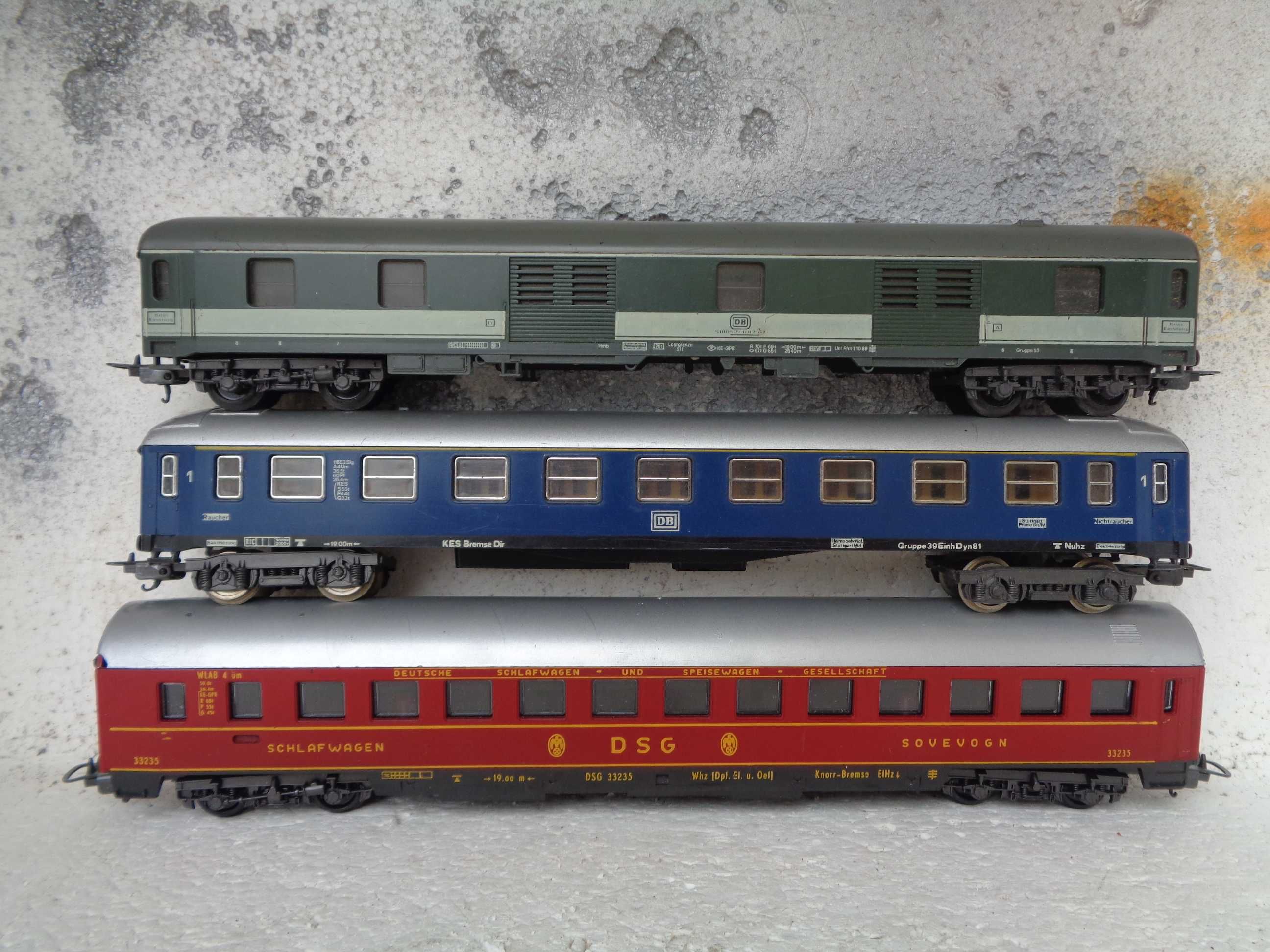 1:87 LIMA Lote de 3 carruagens de passageiros da DB
