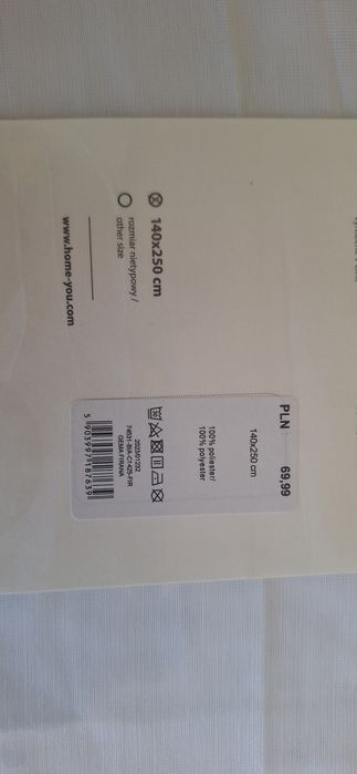 Firana / zasłona Gema white medium, Home and You