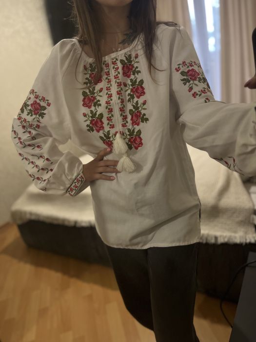 Вышиванка женская натуральный лён