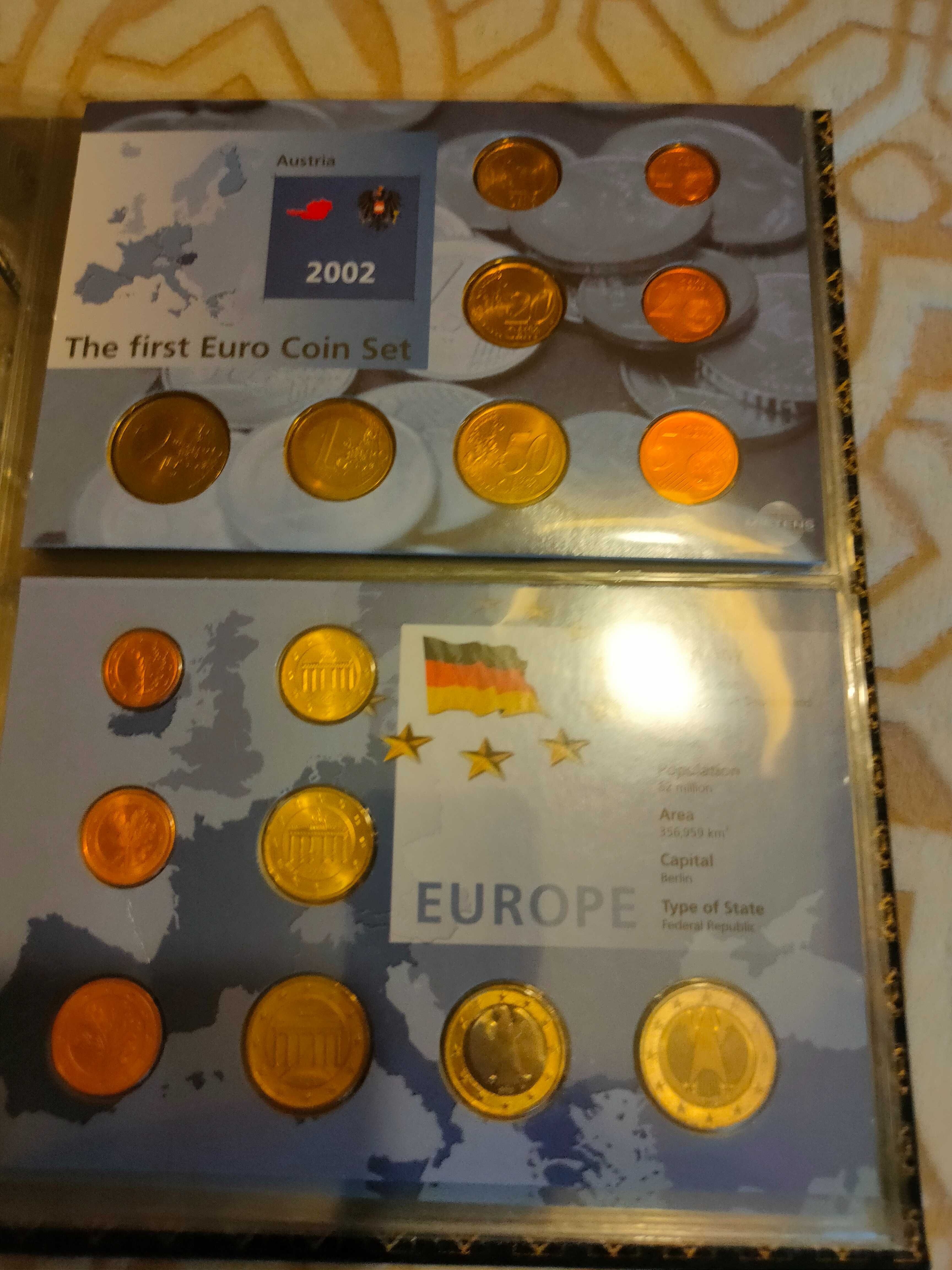 Colecao das primeiras moedas euro