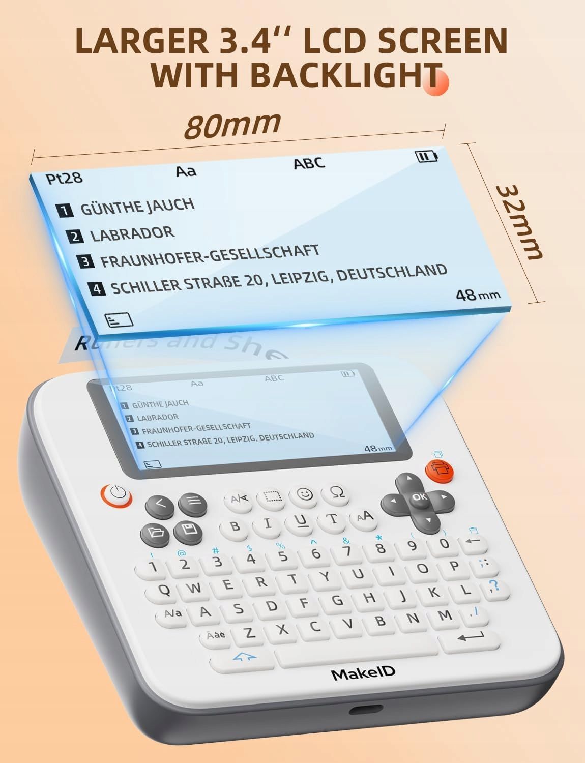 drukarka etykiet makeid e1 + taśma