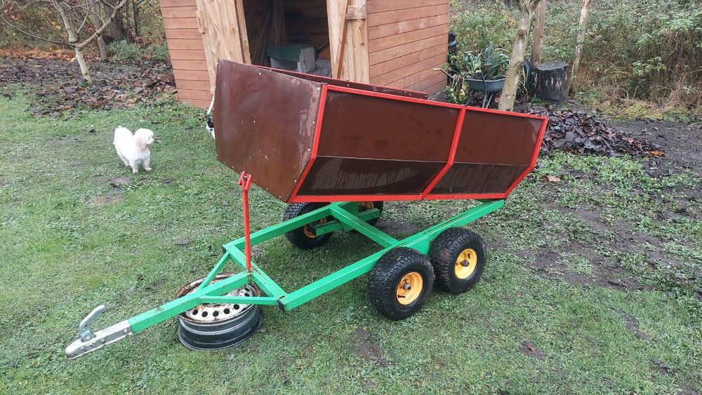 Traktorek kosiarka  quad przyczepka   w bdb stanie profesjonalna wywro