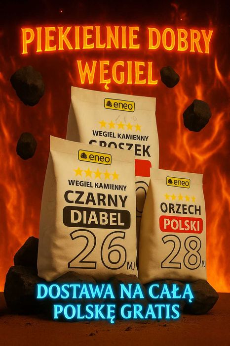 Ekogroszek PROMOCJA! Węgiel groszek, miał, pellet. DOSTAWA ZA DARMO!