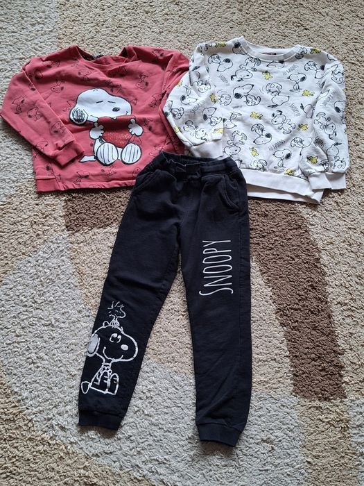 Zestaw, komplet, dres: bluza, spodnie Snoopy