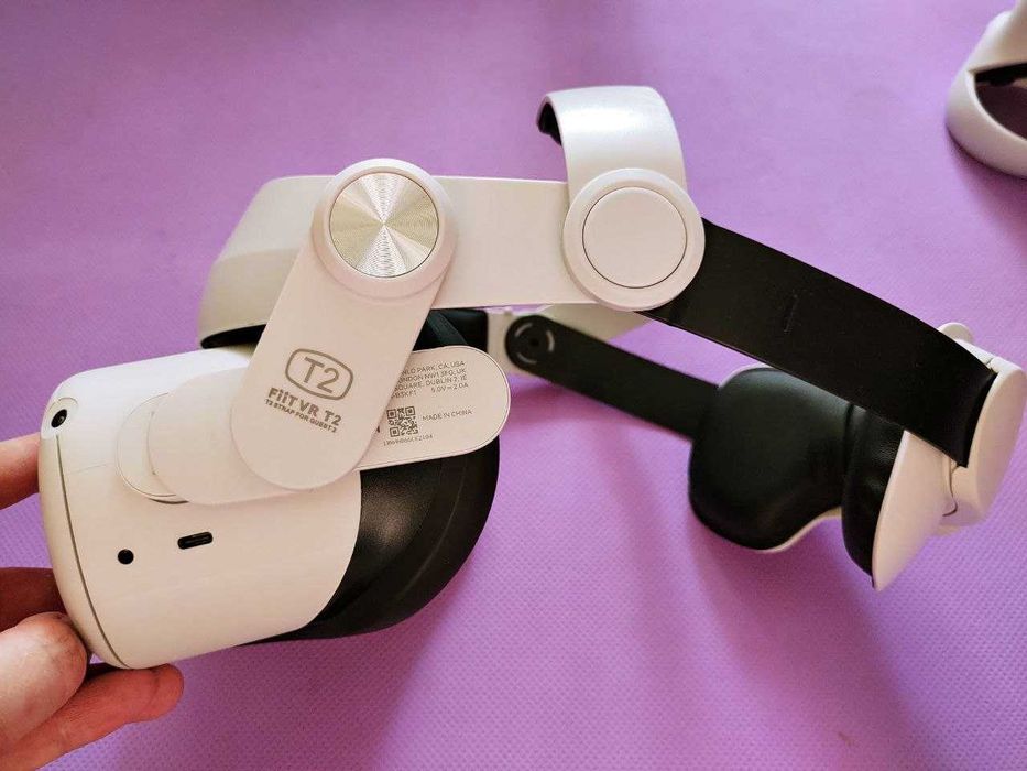 VR-гарнітура Meta Quest 2 KW129CM 128 Гб + оголов'я FiitVR T2