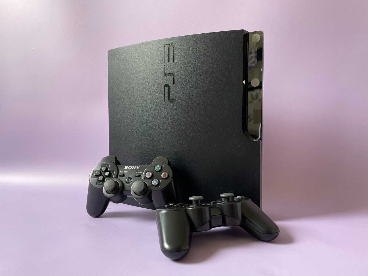 Sony PS3 Slim 500 Gb + 50 Ігор + Два джойстика, Гарантія