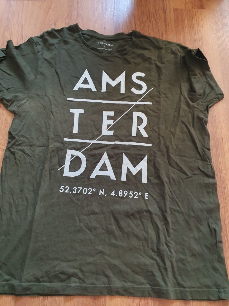 Bluzka męska T-shirt męskie primark r. L Amsterdam