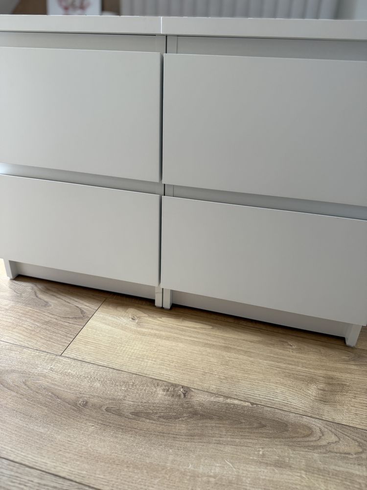 Szafki nocne białe ikea malm 2szt