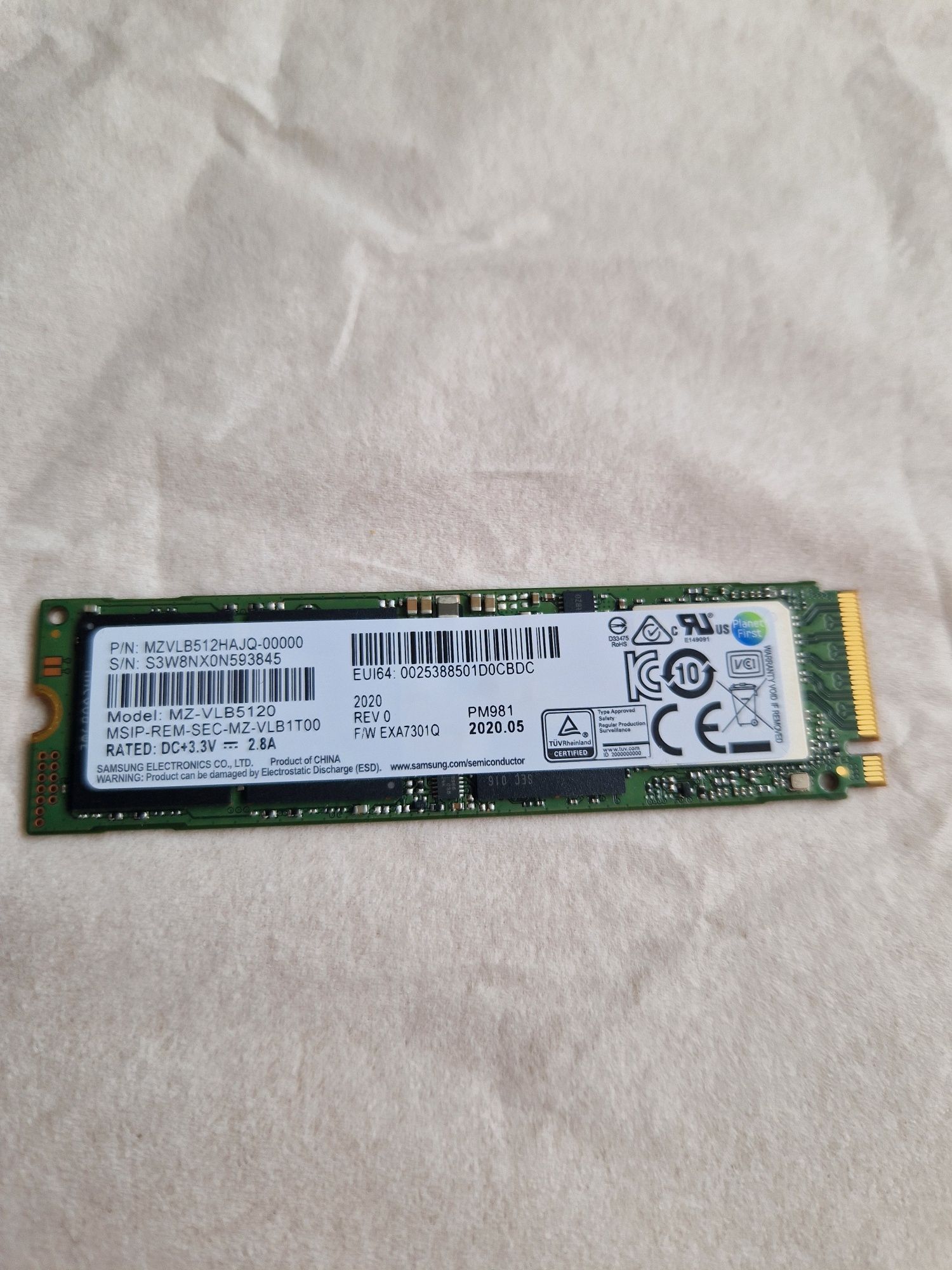 Ssd m.2 Nvme Samsung 512gb