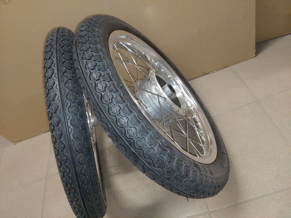 Odrestaurowane kola r16"simson s50 s51 s70 s53 enduro opony kpl