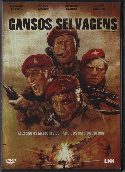 Dvd Gansos Selvagens - acção - Roger Moore/ Richard Burton