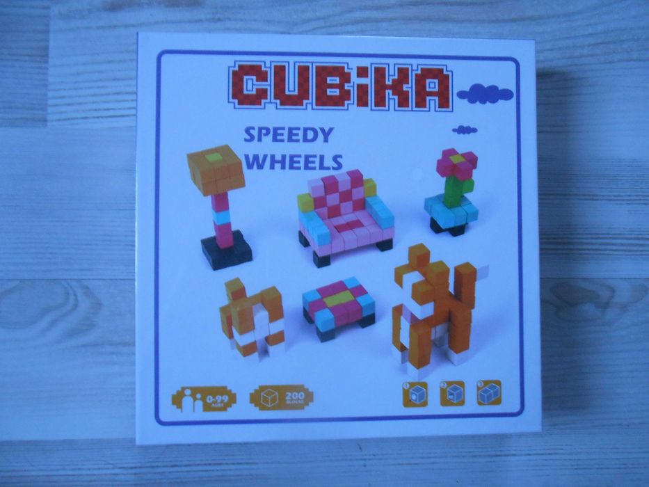 Дерев'яні конструктори Cubika World Африка та будинок кішки.