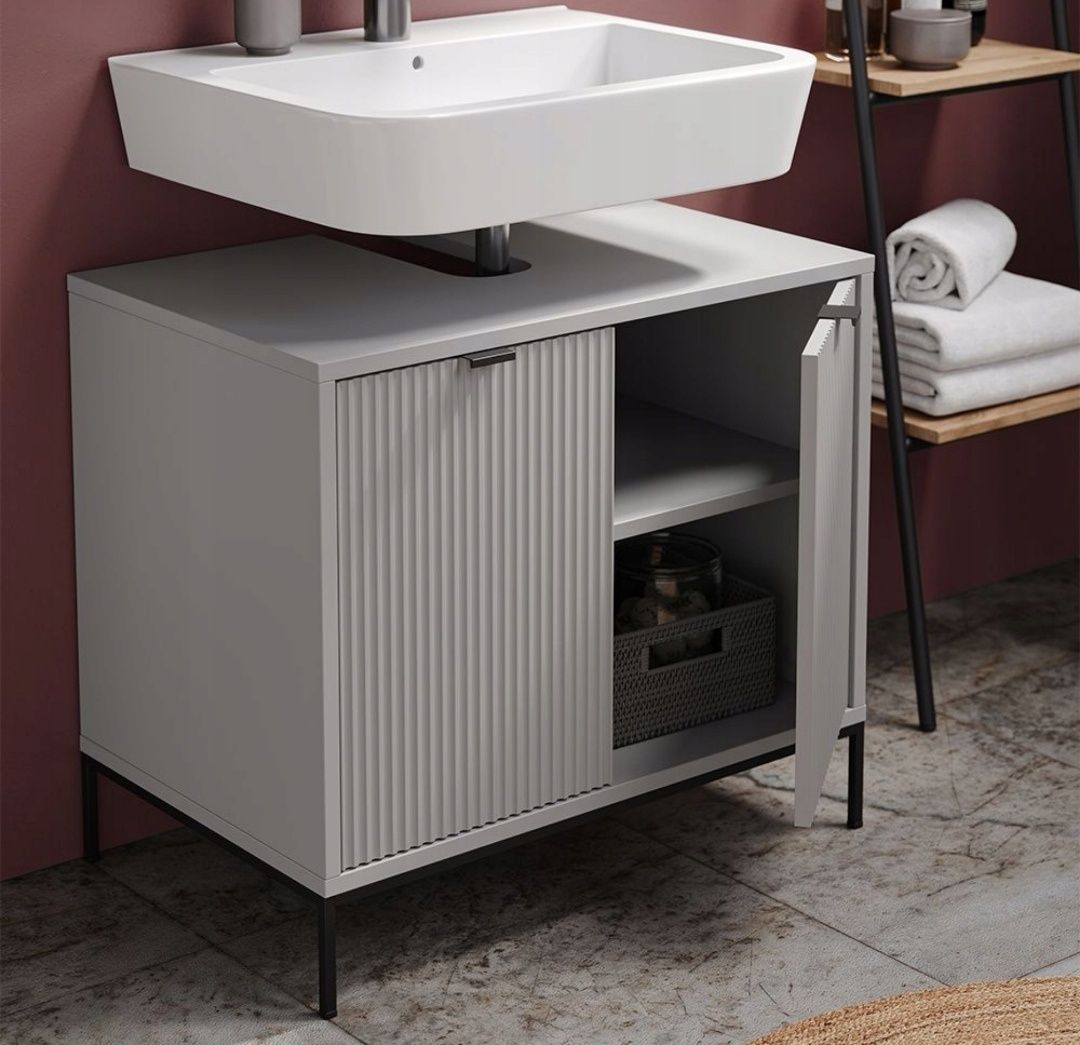 Szafka pod umywalkę Vicco Eliza Grau 70 x 63 x 45,1 cm SZARY STALOWE N