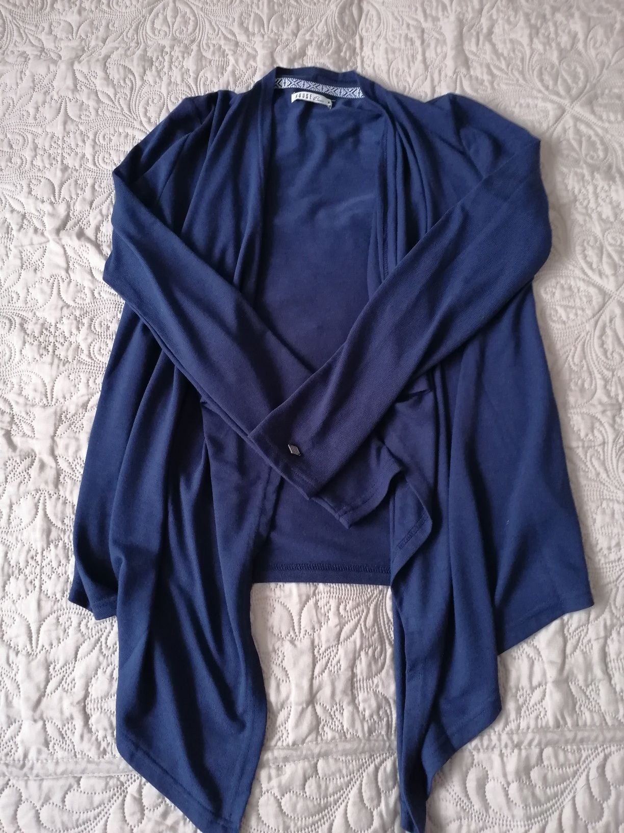 Sweter kardigan granatowy M. Nowiutki.