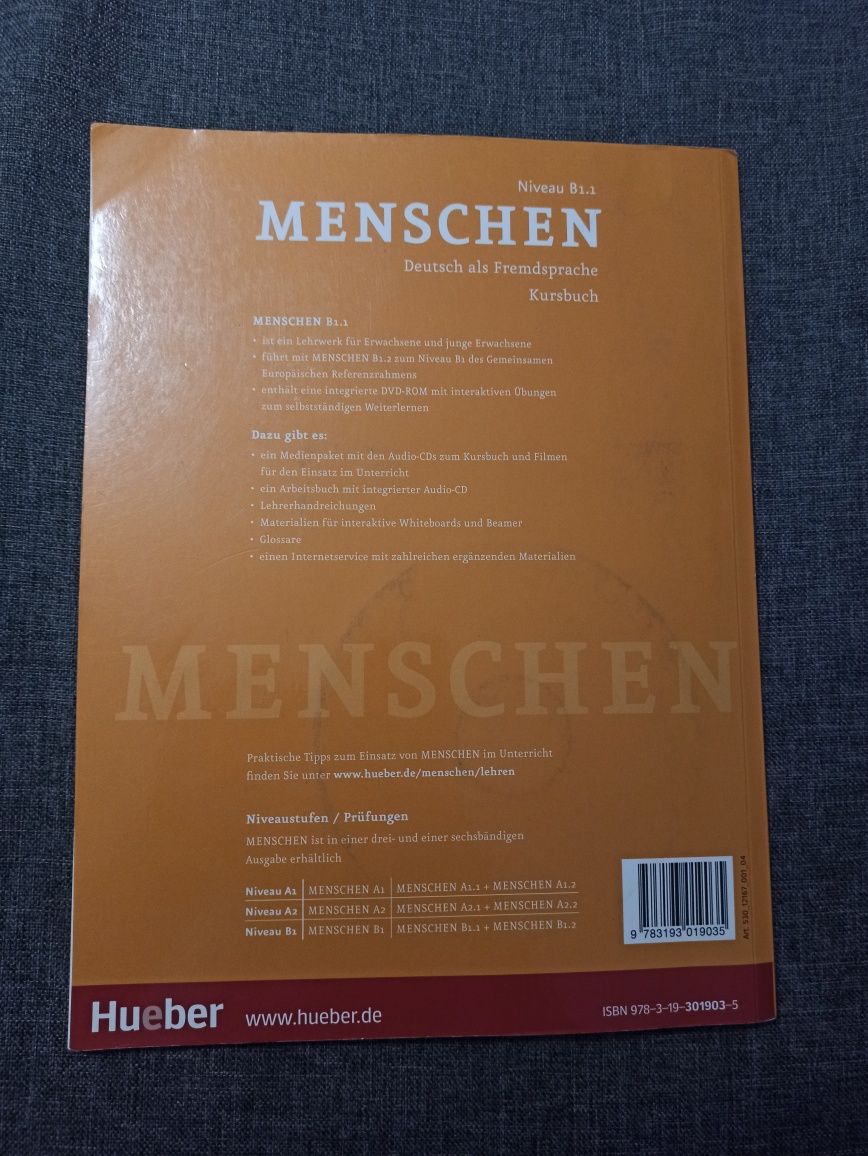 Książka do j. niemieckiego Menschen Deutsch als Fremdsprache Kursbuch