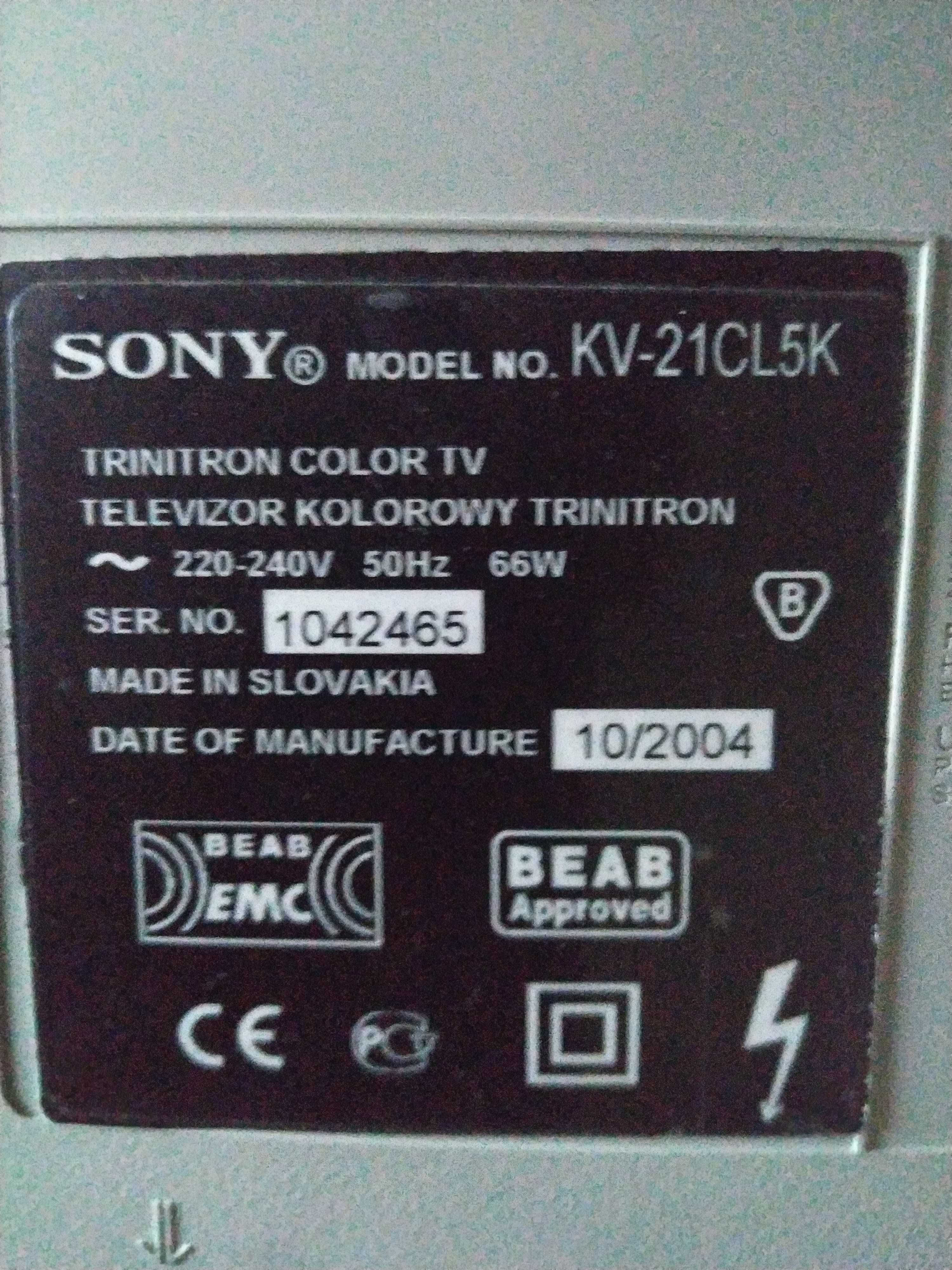 Телевізор Sony KV-21CL5K Trinitron Made in Slovakia Знижка  30%