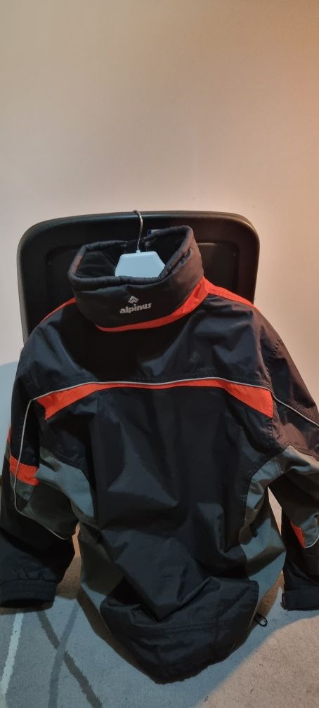 Kurtka narciarska Alpinus XL męska czarno-pomarańczowa z RECCO