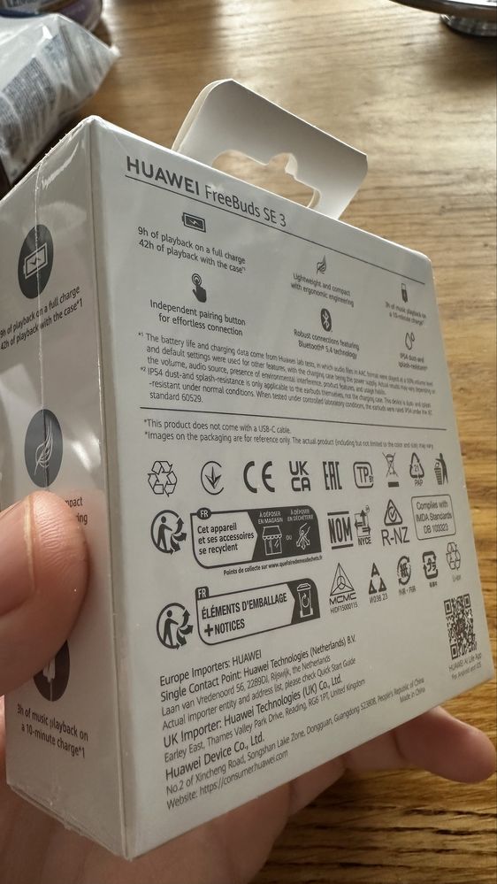 Huawei FreeBuds SE 3. Nowe zaplombowane. Łódź odbior