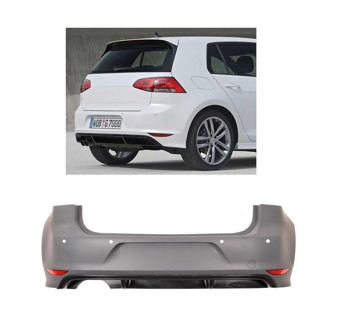 Para-choque traseiro R-LINE Look para Volkswagen Golf 7 2011 a 2017