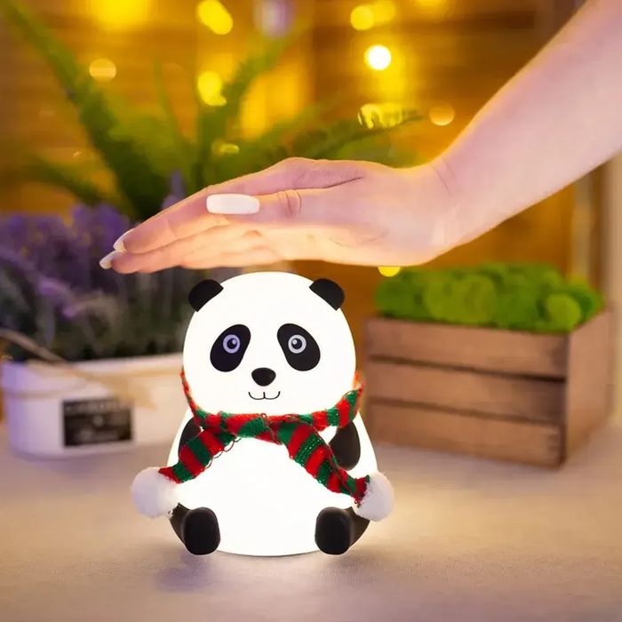Нічник силіконовий світлодіодний сенсорний Панда