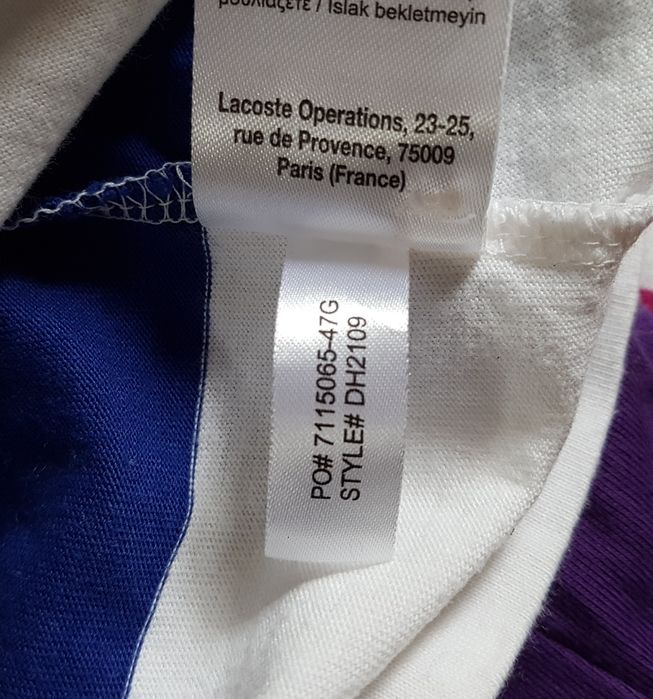 Lacoste поло футболка оригинал 3 - S в полоску