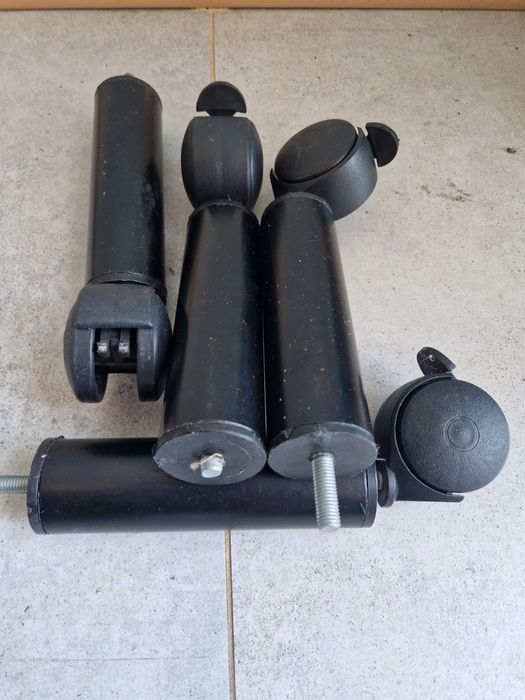 Nóżki metalowe do łóżka czy szafy, dł 20cm, średnica 4cm, kpl 4 szt