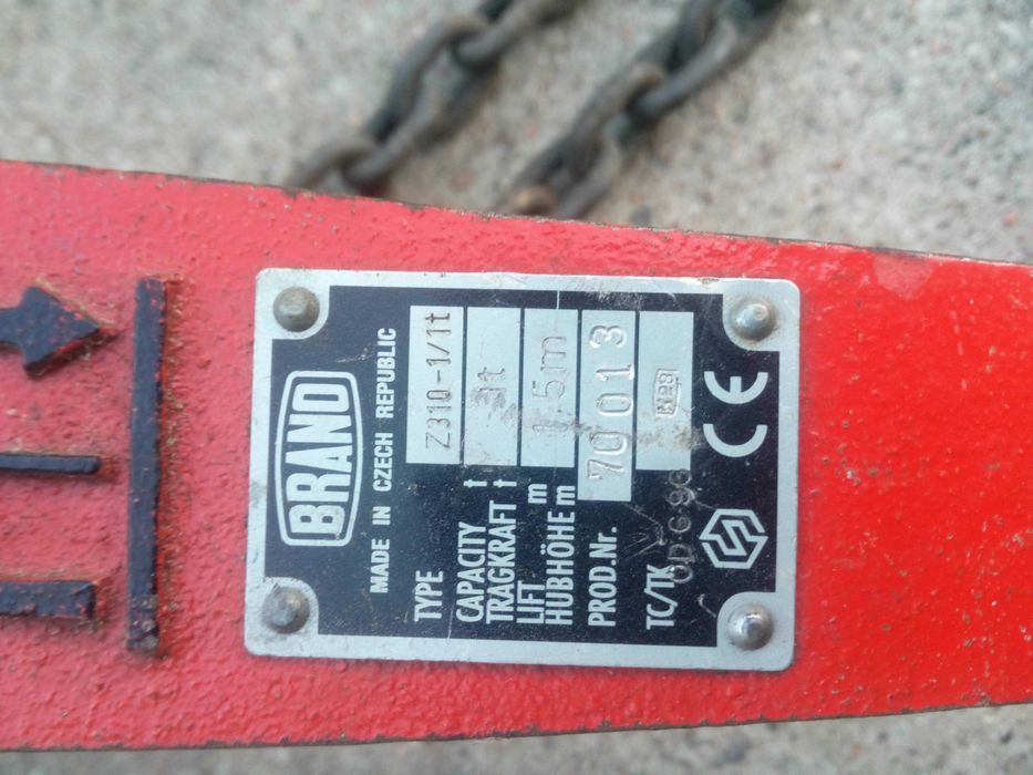 Wciągnik ręczny BRANO 1T