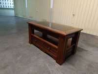 mesa de sala, madeira maciça de mogno.
