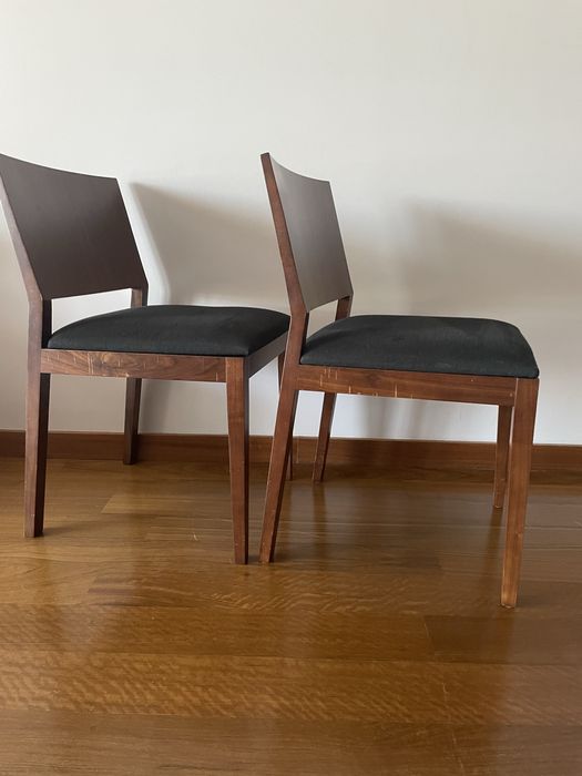 4 cadeiras madeira (designer)