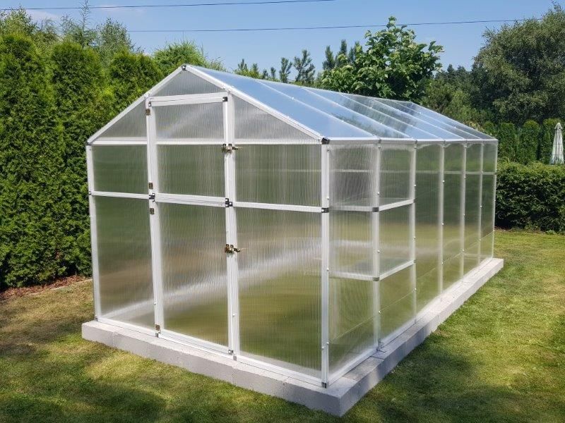 Szklarnia ogrodowa z poliwęglanu PVC 4, 6, 8 m2 2x2, 2x2,7, 2x4,