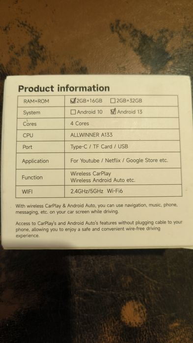 Box carlink nova na caixa