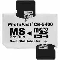 MICROSD TF - MEMORY STICK PRO DUO адаптер для Sony psp на 2 карты