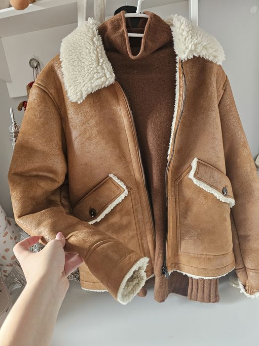 Kurtka pilotka z futerkiem rozm S uniseks