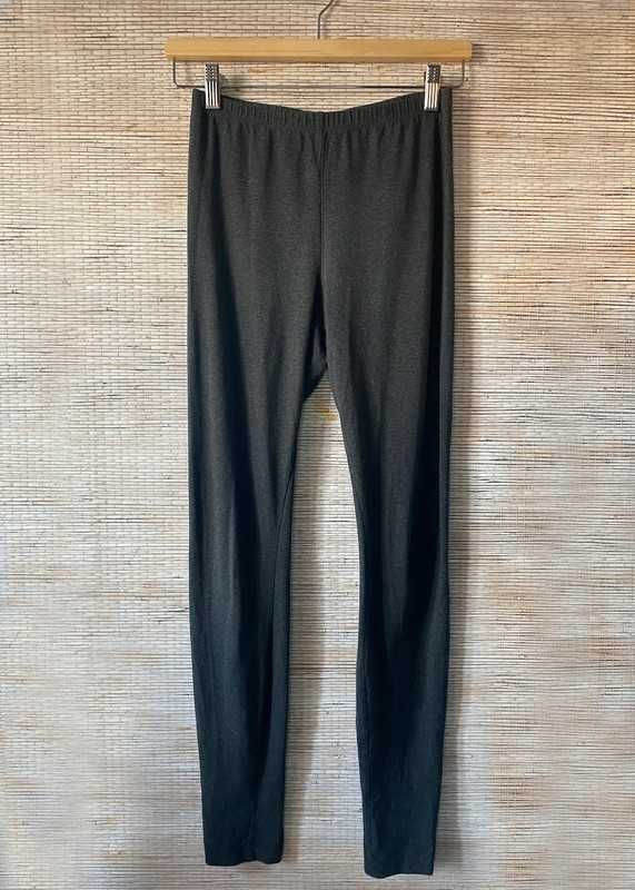 Szare bawełniane legginsy S/M 36/38