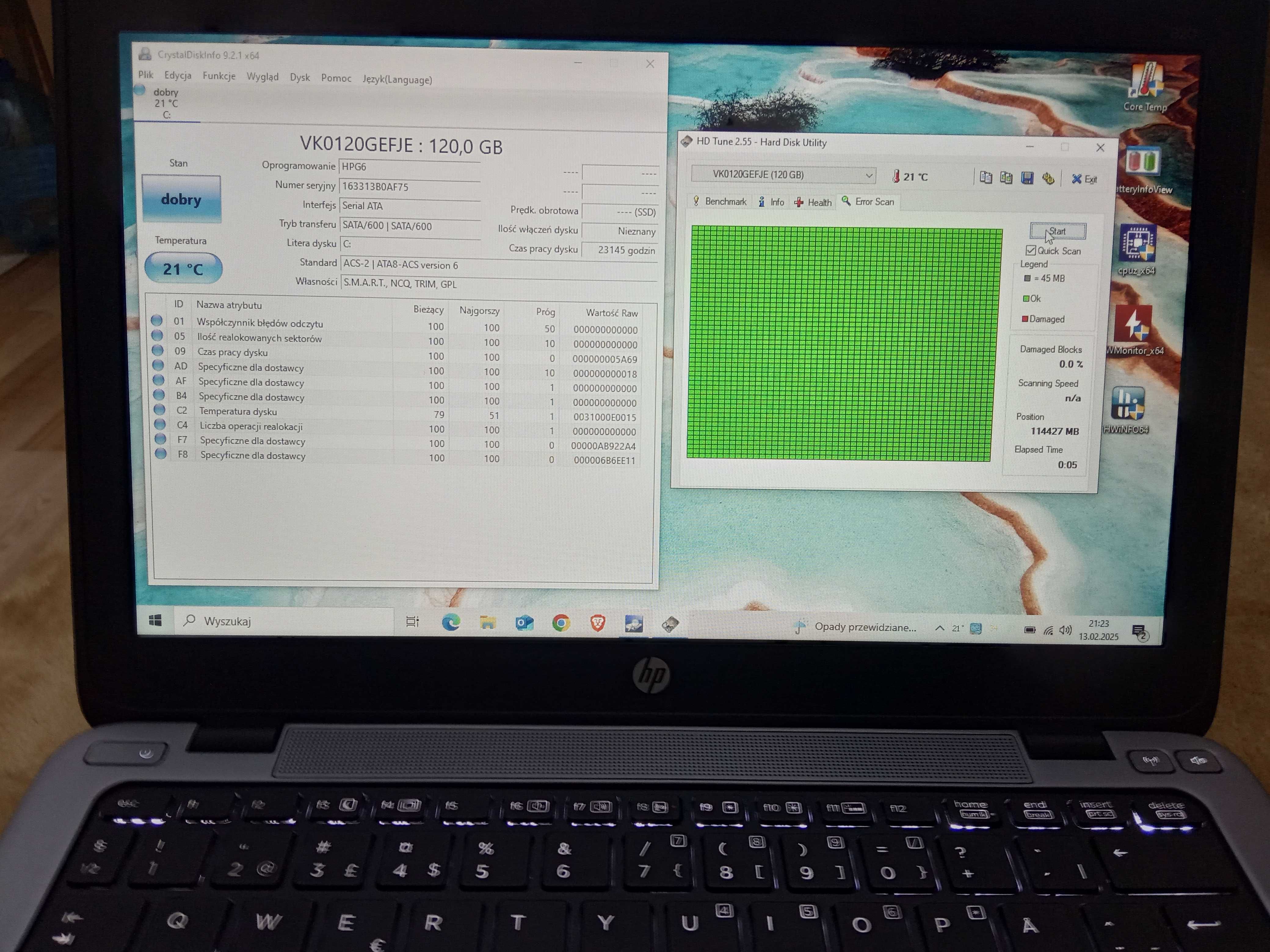 Laptop HP EliteBook 820 G1 Intel Core i5 SSD 8GB Win10 bateria 3 godz.