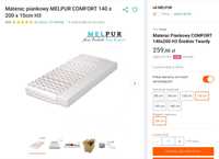 Materac piankowy MELPUR COMFORT 140 x 200 x 10cm