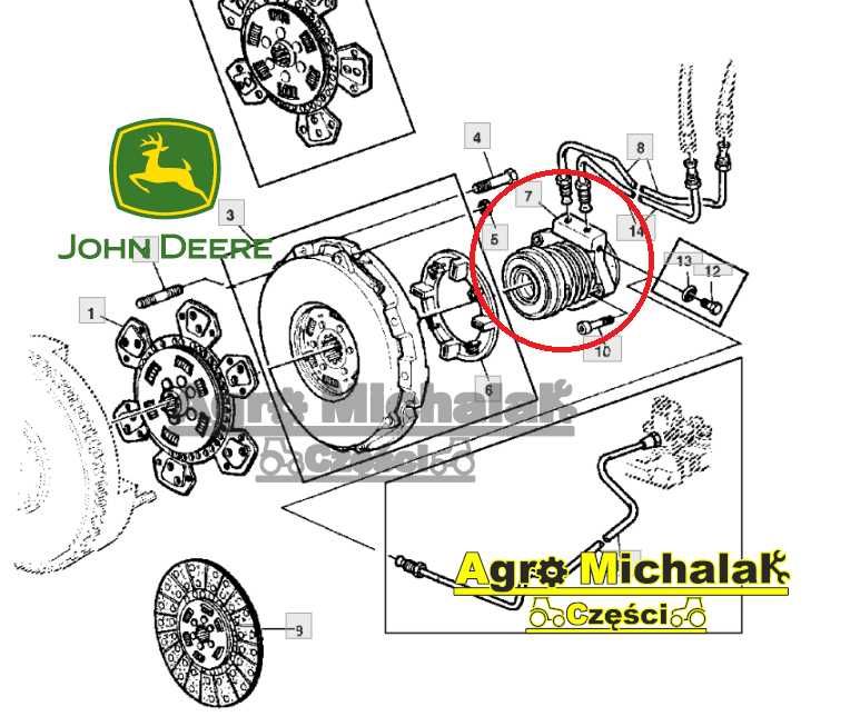 Łożysko oporowe LUC  John deere 2040, 2140, 2250, 2650, 3050, 3650,