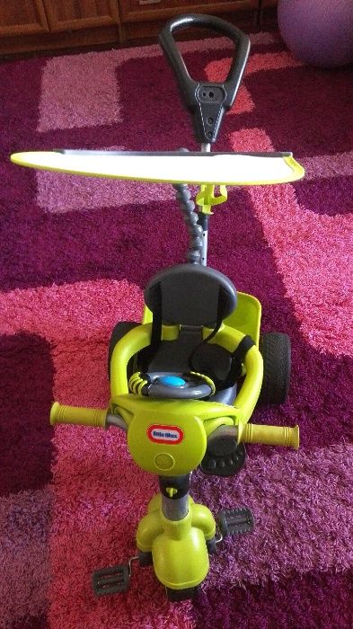 Rowerek trójkołowy Little tikes 4w1 z kierownicą i panelem interaktywn