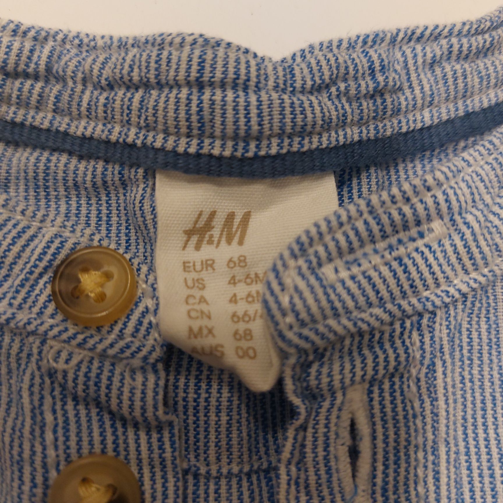 "Męska" koszula dla maluszka H&M 68