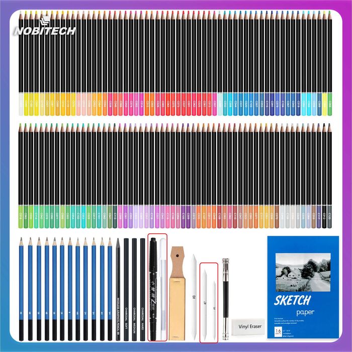 Nowy zestaw do szkicowania / kredki / kolorowanka / akwarelowe / W58!