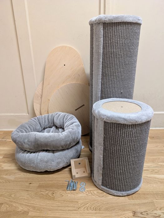 Natural Paradise Drapak Słupek dla Kota Jasmine L Jasnoszary 138cmDuży