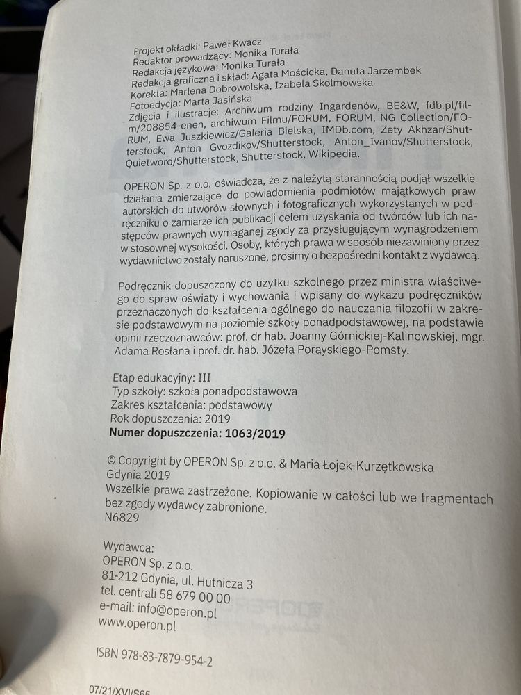 Podrecznik do filozofii