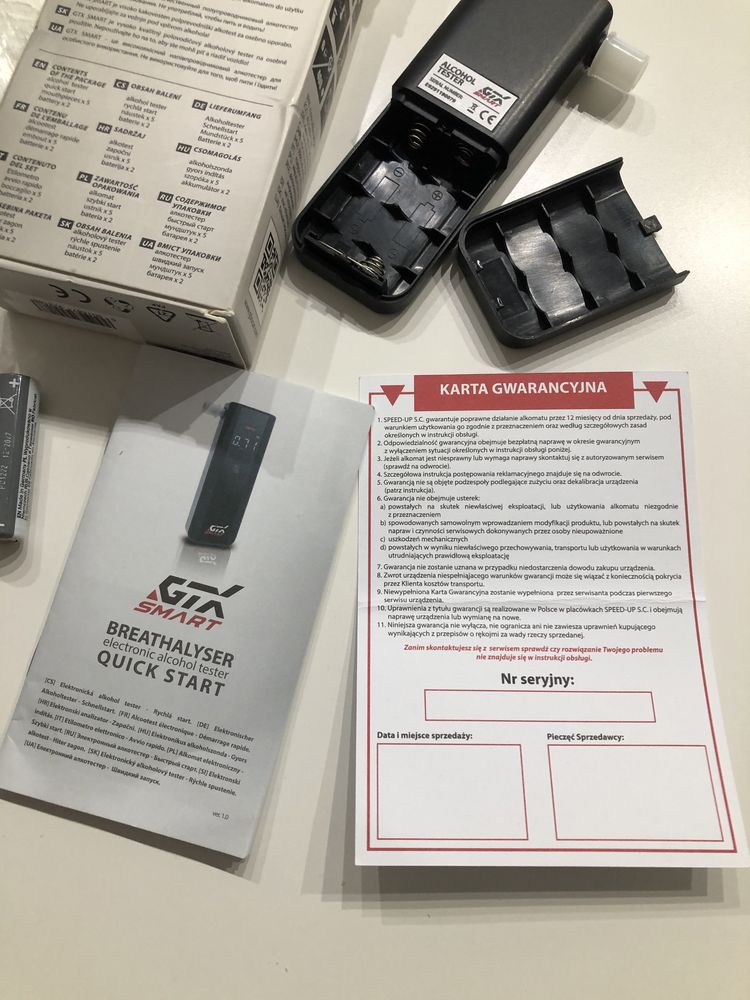 alkomat GTX smart + ustniki
