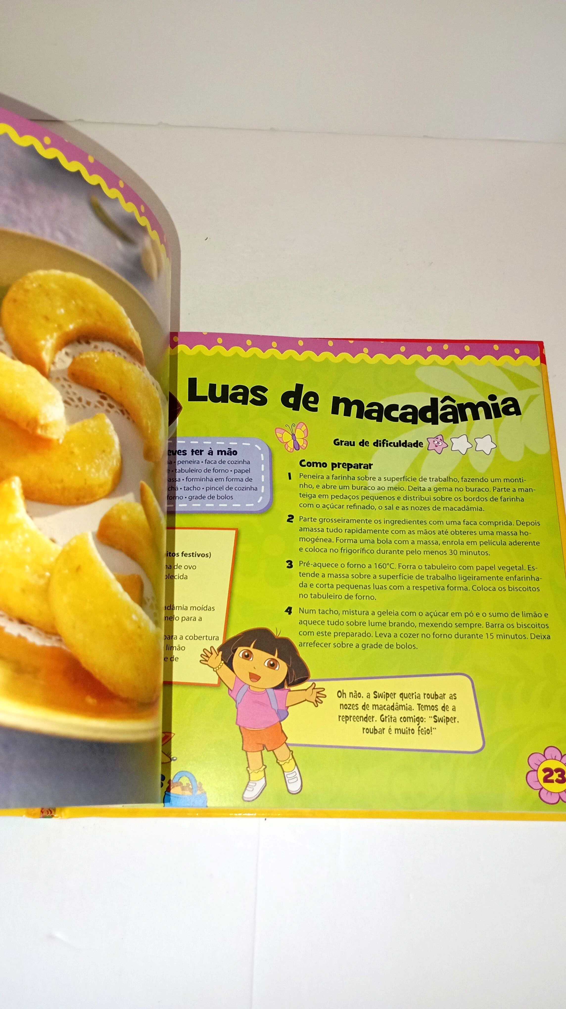 O Meu livro de Receitas - Biscoitos - Dora Exploradora