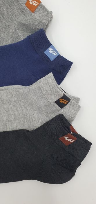 Skarpetki męskie stopki stópki bawełniane 95% bawełna gładkie krótkie